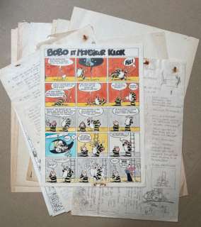 Deliège, Paul | Rosy, Maurice - 9x Planche originale crayonnée + 5x scénario original + 3x crayonné originale - Bobo | Catawiki
