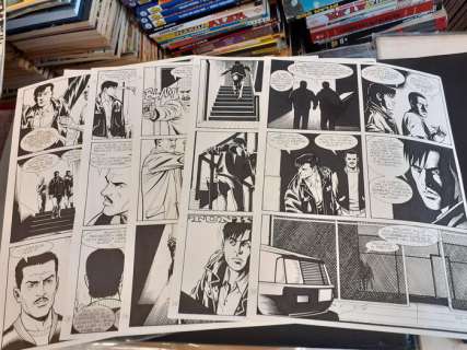 Fabio Bartolini - Lazarus Ledd - 5x tavole originali di Fabio Bartolini - Page volante - (1998)