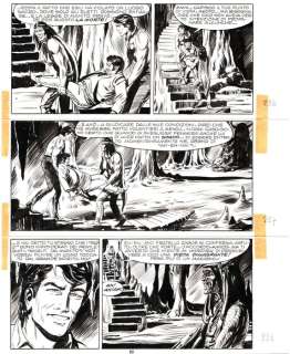 Gallieno Ferri | Zagor n. 276 - G.Ferri - Tavola Originale "Il Demone Della Follia" - Page volante - Exemplaire unique - (1992) | Catawiki