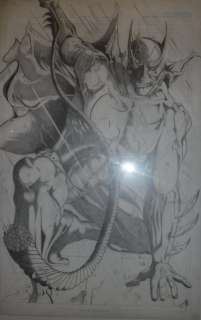 Forrest Alexander Batman in storm illustration Graphite on Strathmore | AB Comic Art