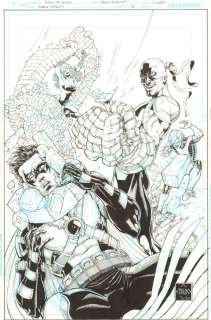 Ethan Van Sciver - teen titans #17 cover - red robin, guardian, and beast boy - 2015 signed
