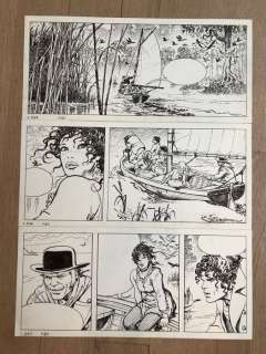 Milo Manara (Scénario: Hugo Pratt) | Manara & Pratt - original page "El Gaucho" (p. 80) - Page volante - Exemplaire unique - (1994) | Catawiki