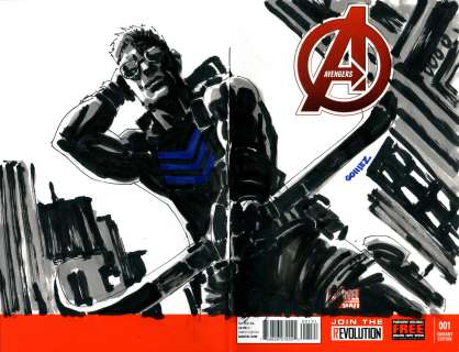 Joel Gomez | Avengers v5 #1 Hawkeye Sketch Cover | Abel Original Art