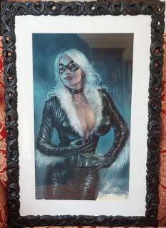 Lucio Parrillo | Black Cat - illustrazione originale - Lucio Parrillo - Page volante - (2020) | Catawiki