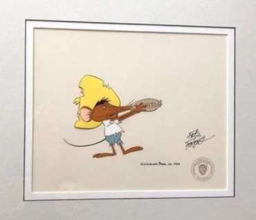 Fritz Freleng | Speedy Gonzales - Original hand painted Animation Cell by Fritz Freleng - "Burrito" - (1983) | Catawiki