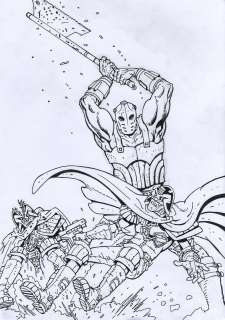 Brendan McCarthy - 2000 Ad - Judge Dredd Issue Prog. 1975 Page Cover