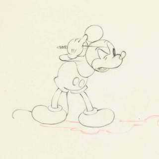 Disney | Walt Disney - "Mickey’s Garden" Mickey Mouse Original Animation Production Drawing of 1935 ! - EO | Catawiki