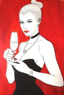 Giuseppe Candita | Diabolik - G. Candita - original artwork " Eva Kant " - Page volante - Exemplaire unique (2021) | Catawiki