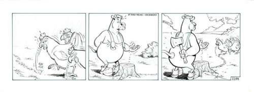 Wil Raymakers & Thijs Wilms | Boes - Originele strook uit Boes Integraal 13 - Formaat: 43 x 15 cm. | Catawiki