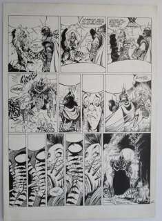 Crisse | Crisse - Originele pagina - Het Kristallen Zwaard 2 - De blik van Wenlok - (1991) | Catawiki