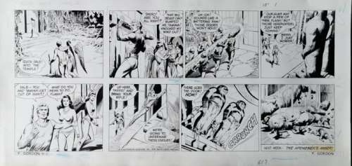 Dan Barry | Flash Gordon - Original comic page by Dan Barry for Flash Gordon 4-2 - Size: 59 x 28 cm. - Page volante - (1978) | Catawiki
