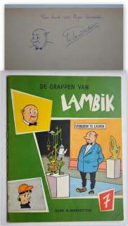 Vandersteen, Willy | De Grappen van Lambik 7 - Met opdrachttekening + gesigneerd door Willy Vandersteen - Agrafé - EO - (1962) | Catawiki
