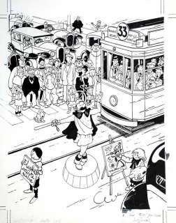 De Moor (Johan) | Quick et Flupke, illustration Ã  l’encre de Ch… | Millon