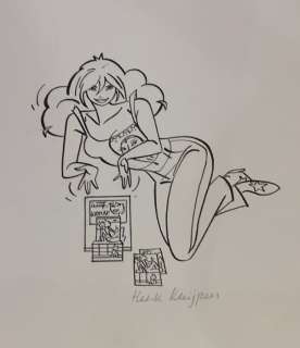 Henk Kuijpers | Franka - Originele voorstudie voor aankondiging / publiciteit album nr. 18 â€œKidnapâ€ - Page volante - (2004) | Catawiki