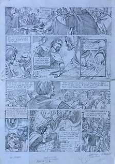 Christian Verhaeghe - Verhaeghe, Christian - Originele schetspagina (p11) - Kroniek der Guldensporenslag / Ambre Blanc 1 - Herfst / Automne - Page volante - (1993)