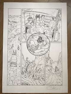 Paul Salomone - Salomone, Paul - Planche originale (p.37) - L‘homme qui n‘aimait pas les armes Ã  feu T3 - Le mystère de la femme araignée - (2013)