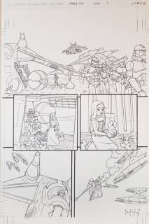 Luca Bertelè | Luca Bertelè - Tavola originale - The Clone Wars, pag.7 (Paradise lost) - (2018) | Catawiki