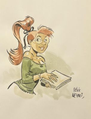 LES VARIATIONS DE SECCOTINE EDITION PULP’S BD - AVEC DÉDICACE DE FELIX MEYNET : BUSTE COULEUR MADEMOISELLE JEANNE | Pulp’s