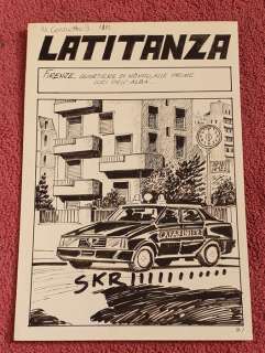 Carlo Panerai | Mondo Corrotto #9 - 90x original pages "Latitanza" - complete story - Page volante - Exemplaire unique - (1985) | Catawiki