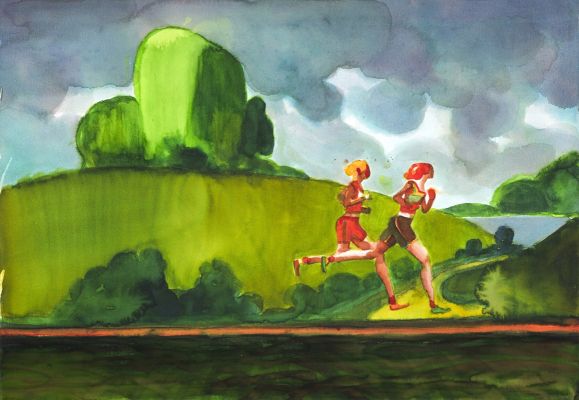 Lorenzo Mattotti | Corsa VI, 2025 | Philippe Labaune Gallery