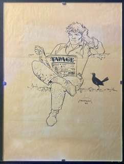 Hermann Huppen | Hermann - Dessin original Jeremiah + publication "journal Tapage Novembre 88" - (1988) | Catawiki