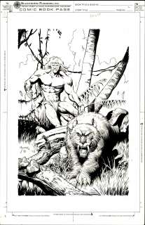 Hooper - KA-ZAR AND ZABU, Comic Book Page (1992) | Russ Cochran