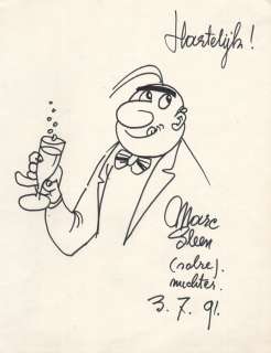 Sleen (Marc) | Néron, illustration au feutre représentant le hÃ… | Millon