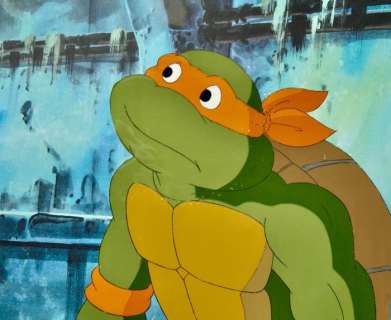 Murakami - Wolf - Swenson Production | Teenage Mutant Ninja Turtle - TMNT - - Original Animation Production Cel + Certificate of Authenticity - Exemplaire unique - (1987/1996) | Catawiki