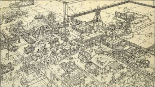 Darrow Geod | Â«Comics and StoriesÂ» Encre de Chine noire sur papier calque | Tessier Sarrou