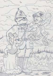 Julian Jordan | Julian Jordan - Ducktales - Scrooge McDuck & Glittering Goldie - Size: 30 x 21 cm. A4 | Catawiki