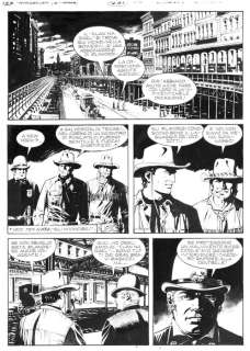 Maurizio Dotti | Tex n. 697 - Maurizio Dotti 2x Tavola Originale "Manhattan" - Page volante - Exemplaire unique - (2008) | Catawiki