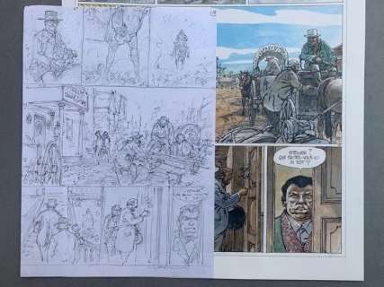 Hermann | Hermann - Planche originale crayonnée - Duke T4 - La Dernière fois que j’ai prié - (2020) | Catawiki