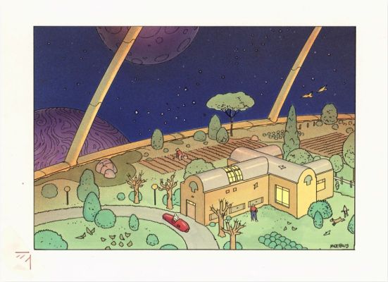 Jean Giraud (Moebius) | La Maison, Circa 1990 | Philippe Labaune Gallery