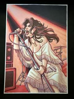 De J.Giner | Dibujo Original de J. Giner, «Rock Hard 1977». Personaje | Yojimbo Cómics