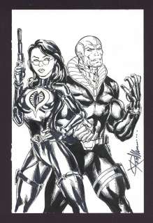 Baroness and Destro Sketch by Ron Williams | mycomicshop.com