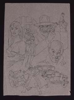 Gray Morrow Shadow Montage Preliminary Art | mycomicshop.com