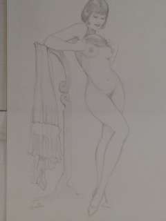 Leone Frollo | Leone Frollo - original artwork " Spogliarello " firmata - Page volante - Exemplaire unique | Catawiki