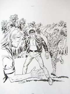 Roberto Diso - Mister No n. 374 Copertina Originale - R. Diso ‘‘La Festa e‘ Finita‘‘ Original Art Cover - (2006)