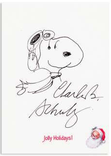 Charles Schulz Drawing of Snoopy as the Flying Ace | Nate Sanders