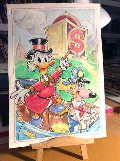 Alessandro Gottardo | Uncle Scrooge - Disegno a colori originale â€œLa casa del Paperoâ€ (2021) | Catawiki