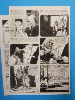 Nicola Mari | Dylan Dog n. 141 - Nicola Mari 2x Tavole Originali "L’Angelo sterminatore" - Page volante - Exemplaire unique - (1998) | Catawiki