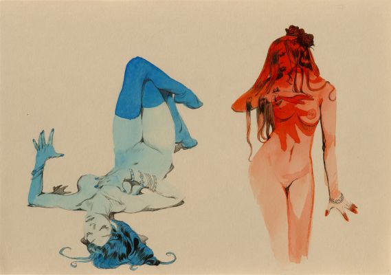 Vince | NYMPHES – Dessin original pour une affiche | Galerie Barbier