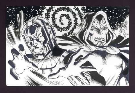 Kang and Doctor Doom Sketch by Ron Williams | mycomicshop.com