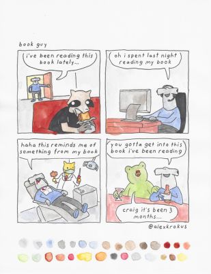 Alex Krokus | book guy | Athenaeum Comic Art