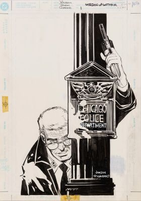 Klaus Janson | Batman: Gordon of Gotham #1: Dumb as a Rock - Cover, DC Comics Penciler: Klaus Janson - Inker: Dick Giordano, 1998 | Philippe Labaune Gallery