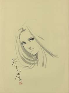 Miyako Maki Hand-drawn illustration , Color Reproduction Illustration 3 sheets "The Tale of Genji / erotic five woman."