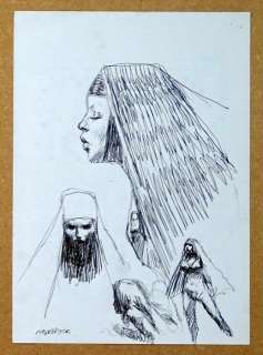 Tanino Liberatore | Tanino Liberatore Dessin original - Erotique "Religieuse" | Catawiki