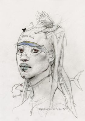 ENKI BILAL - Dessin original – J’ai croisé dans un rêve… 17