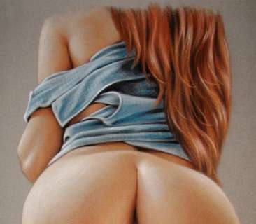 Sly | Sly - Original drawing in colour - Nude women - "Bodyscapes" - Size: 31 x 42 cm. - (2022) | Catawiki