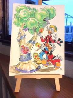 Alessandro Gottardo | Uncle Scrooge - â€œL’albero delle mele ciberneticheâ€ - Signed Original Painting by Alessandro Gottardo - Page volante - (2021) | Catawiki